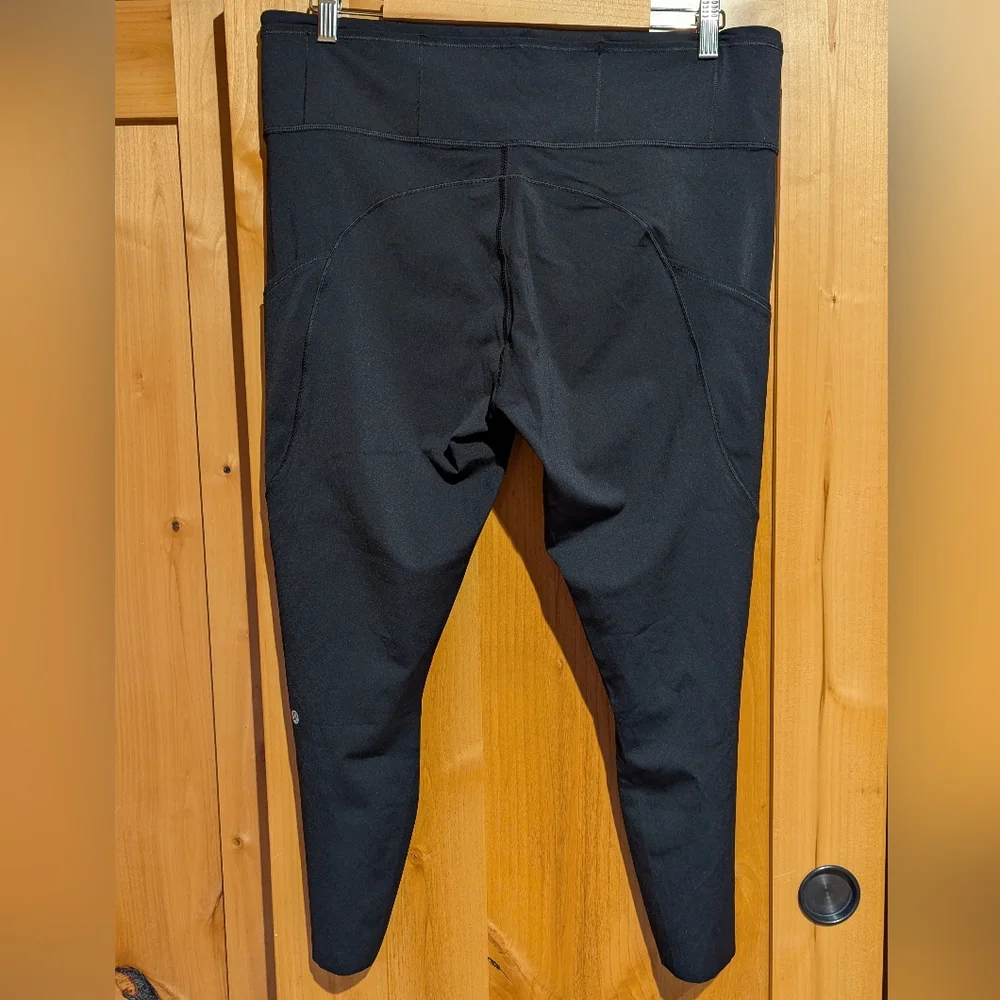 Lululemon NEW Fast and Free 7/8 Tight 25" with Pockets Black Sz 18 - Picture 3 of 10